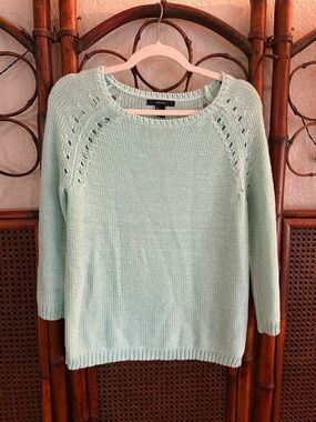 Forever 21 Mint Green Crewneck Knit Sweater - Women